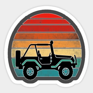 VINTAGE JEEP LOVER Sticker